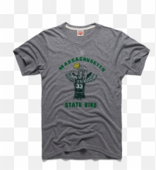 Larry Bird Massachusetts State T - Short Sleeve Png,Larry Bird Png