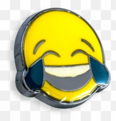 Crying Laughing Pin - Emoji png