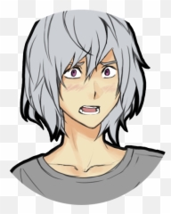 Scared Face Png - Averyportraitpajamas Fem Pale Scared Blush Hair Design