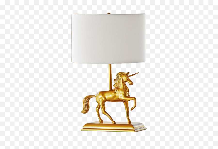 Gold Unicorn Table Lamp - Pottery Barn Unicorn Lamp Png,Gold Unicorn Png
