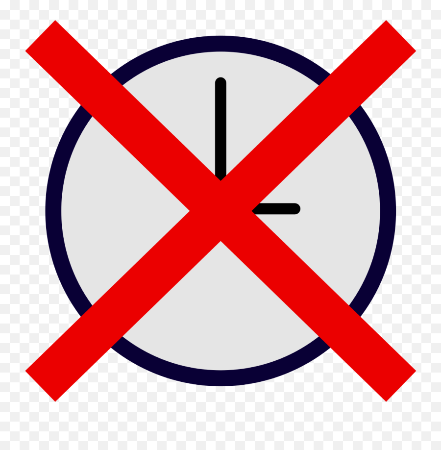 Fileicon Noclocksvg - Wikipedia Alarm Clock Crossed Out Png,Clock Png Icon