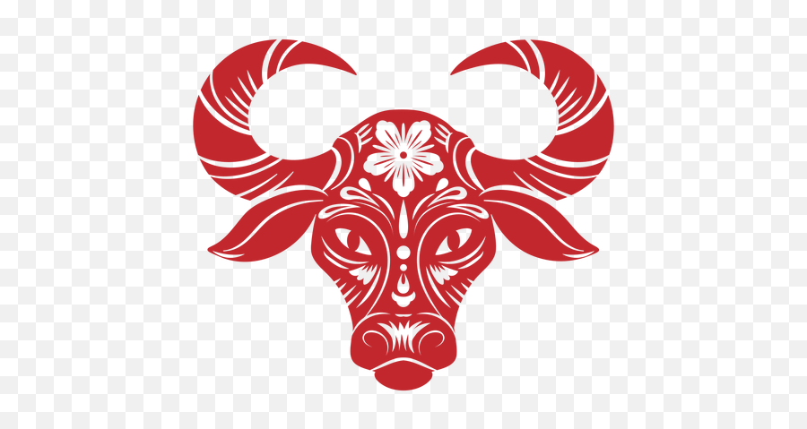 Ox Head Papercut - Cny Papercut Ox Png,Papercut Icon