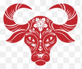 Ox Head Papercut - Cny png