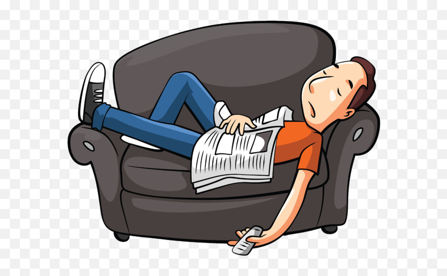 Couch Potato - Sleeping On Couch Cartoon Png,Potato Png