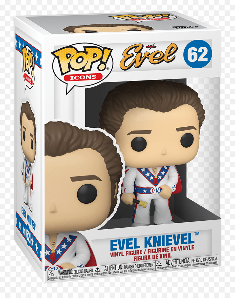 Funko Modern 1970 - Now Funko Pop Icons Evel Knievel Wearing Pop Icons Evel Knievel With Cape Png,Wei Wuxian Icon