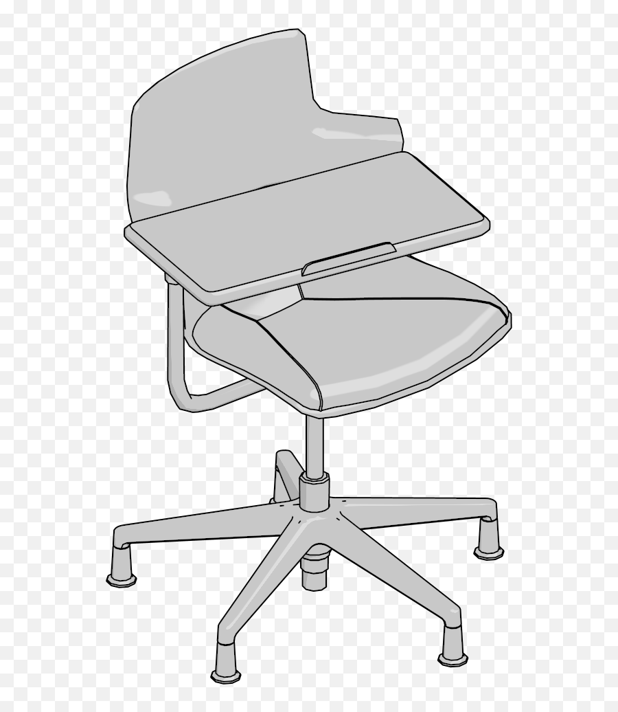 Auto Cad 3d Furniture Model Downloads - Steelcase Chair Png,Tripod Icon