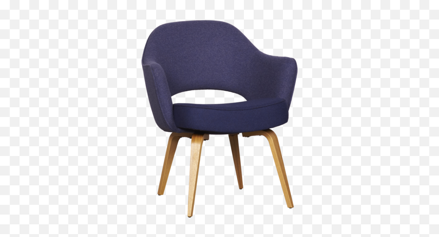 Knoll Saarinen Executive Armchair U2013 Purple Blue - Recessed Arm Png,Icon Variant Etched Blue