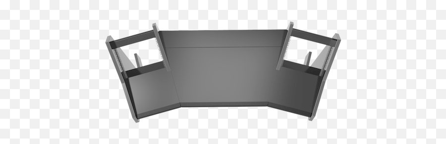 Pro Line S Desk All Black U0026 V Tower Speaker Stands And Pull Out Option Bundle - Desk Png,Icon Qcon Pro 2