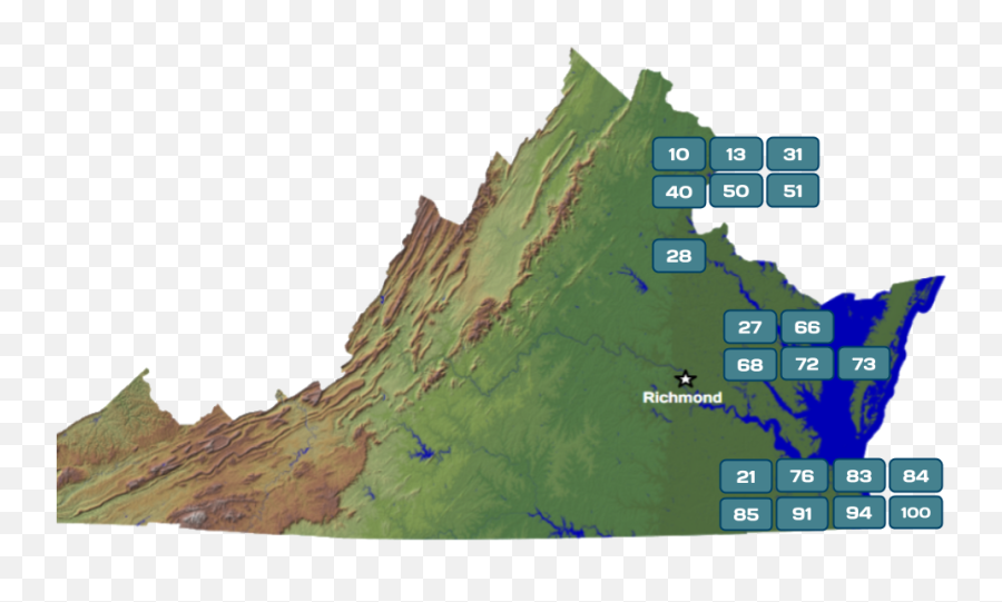 2019 House Competitive Districts Virginia Onair - Virginia Mountain Ranges Png,Fossil Kelly Icon Wallet