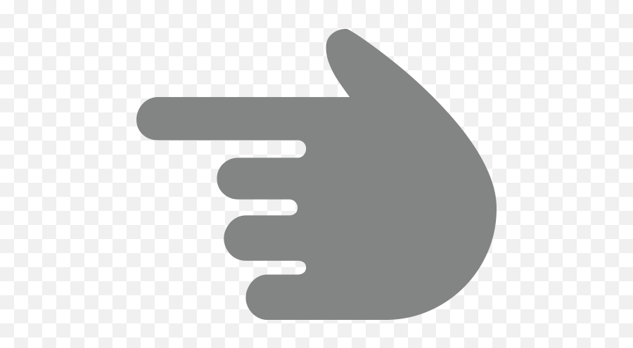 White Left Pointing Backhand Index Id 9984 Emojicouk - Sign Language Png,Facebook Hand Icon