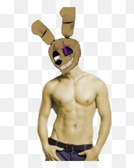 Fnaf Springtrap Freetoedit Sticker By Demdembbb - Man Hair Removal Model png