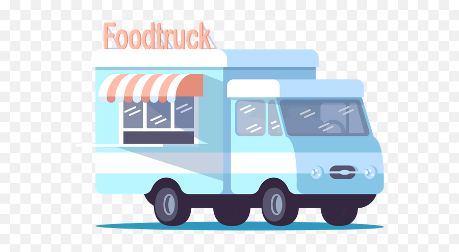 Best Premium Food Truck Illustration Download In Png - Advertising Banners On Trucks Ideas,Foodtruck Icon