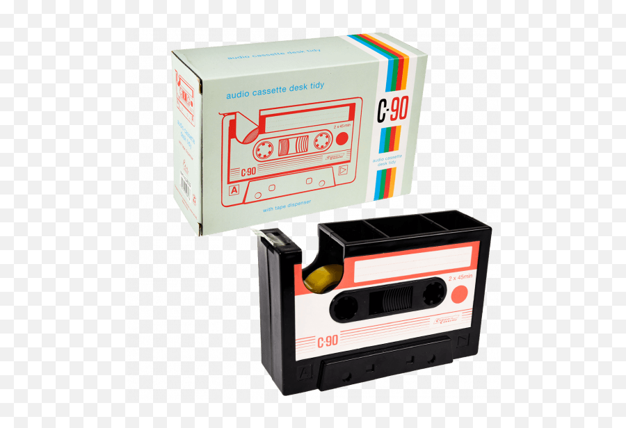 Audio Cassette Desk Tidy Rex London - Cassette Tape Png,Tape Dispenser Icon