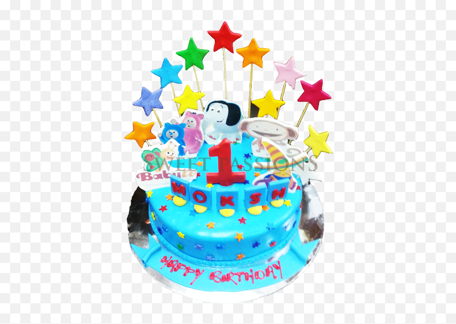 Baby Tv Cake - Motu Patlu Happy Birthday Full Size Png Moto Patalu Cake Design,3d Birthday Cake Icon Png