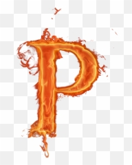 Letras Em Png Efeito Fogo - Alfabeto Fogo Em Png Com Fundo Letter Blue Fire Png,P Png