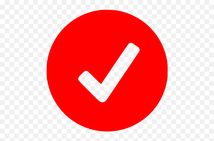 Red Ok Icon - Free Red Check Mark Icons Logo Cercanias Png,Ok Sign Png