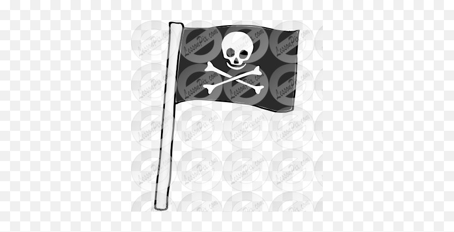 Lessonpix Mobile - Skull Png,Pirate Flag Png