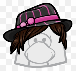 Club Penguin Rewritten Wiki - Club Penguin Wig Hair Png,Fedora Png
