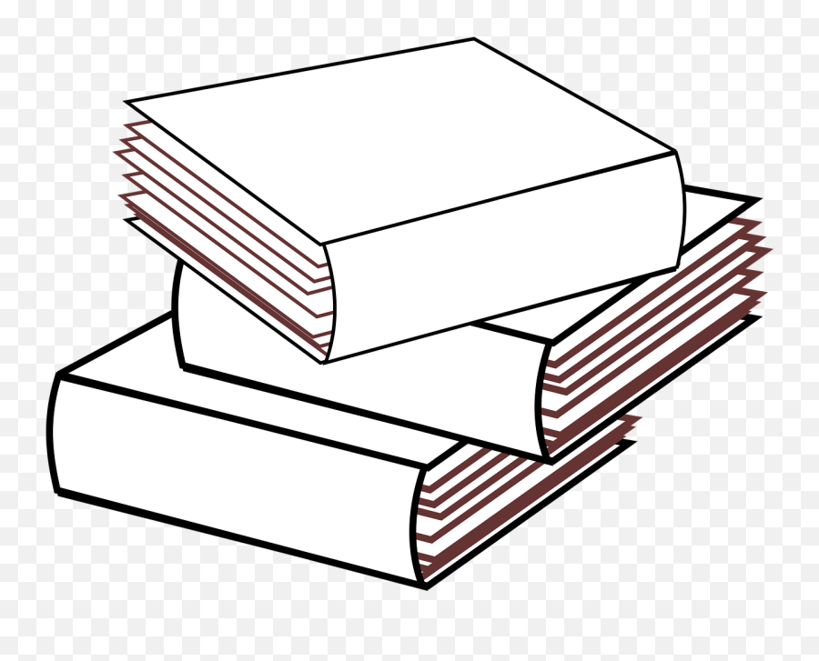 Stacked 3 Books No Color - Colouring Reading Book Png,Books Clipart Transparent
