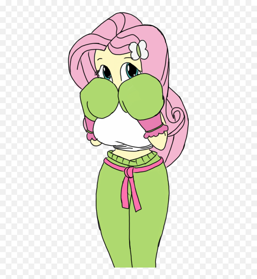 Timid Girl Png Transparent Girlpng Images Pluspng - Fluttershy Mlp Boxing,Fluttershy Png