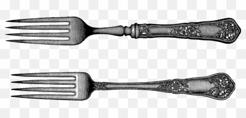 Fork Png Images And Spoon Clipart Download - Free Vintage Art