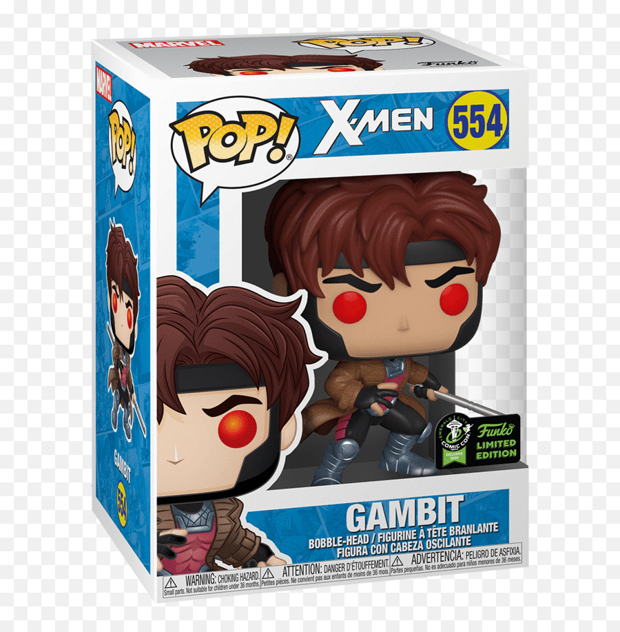 X - Men Gambit Classic Pop Ec20 Rs Funko Pop X Men Toad Png,Xmen Png