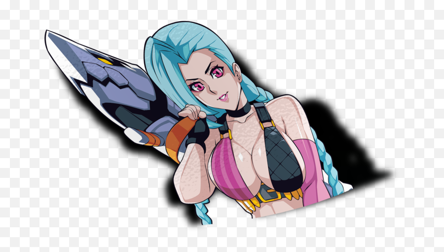 Jinx Peeker Sticker - Cartoon Png,Jinx Png