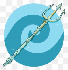 Poseidonu0027s Trident Wallabee Collecting And Trading Card - Poseidon Trident Png,Trident Png