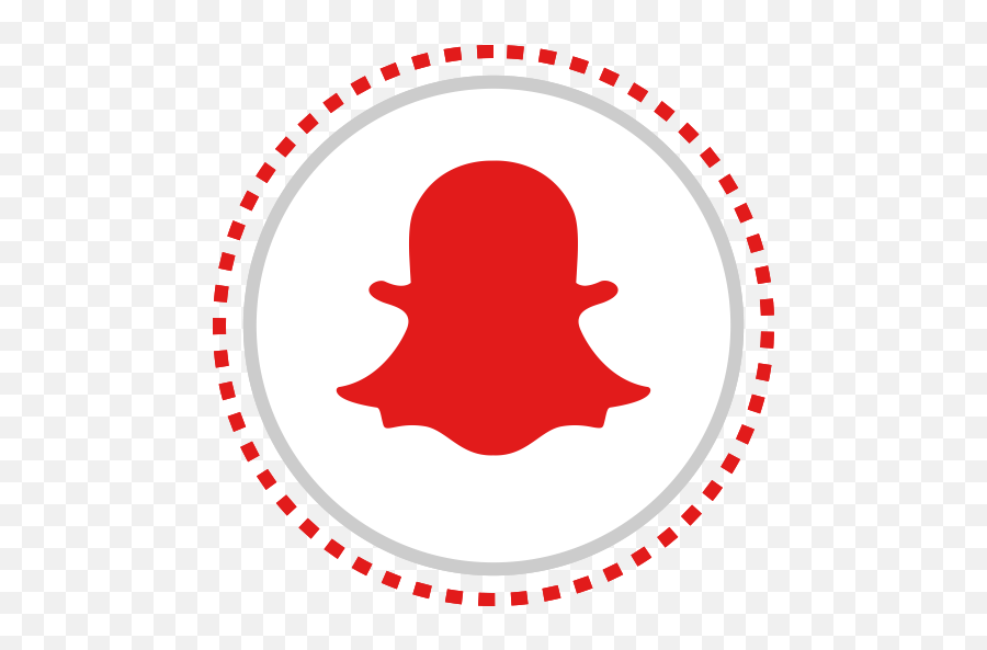 Logo Media Snapchat Social Icon - Snapchat Red Icon Png,Snapchat Transparent Logo