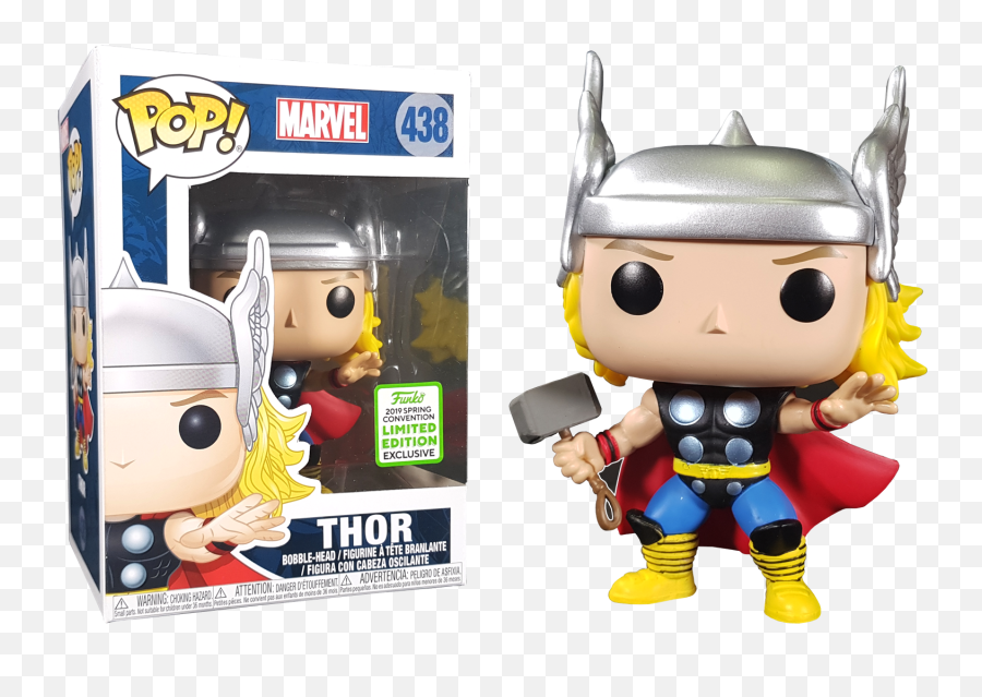 Thor - Thor Classic Eccc 2019 Us Exclusive Pop Vinyl Limited Edition Pop Figures Png,Thor Comic Png