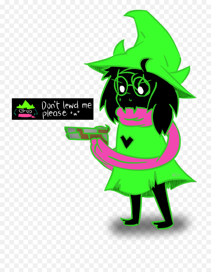 Donu0027t Lewd The Fluffy Boy Please Ujustmyst - Deltarune Ralsei With A Gun Png,Lewd Png