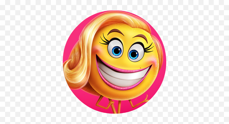 Emoji Movie Cupcake Toppers - Emoji Movie Happy Face Png,Emoji Movie Png