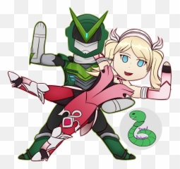 Sentai Genji And Magical Mercy Here To Save The Day - Sentai Genji X Pink Mercy Png,Mercy Transparent