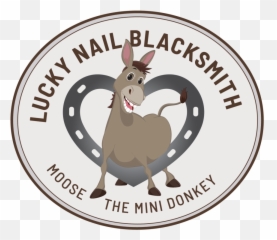 Blacksmith And A Donkey - Cartoon Png,Blacksmith Logo