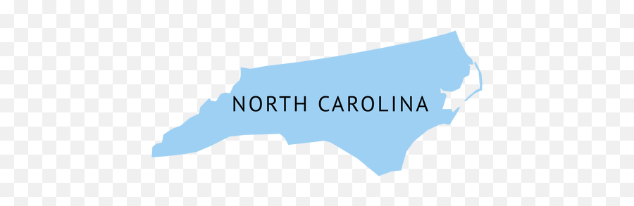 North Carolina State Plain Map - North Carolina White Icon Png,North Carolina Png