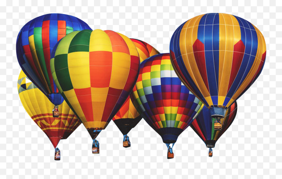 Hot Air Balloons Transparent Background - Many Hot Air Balloon Png,Hot Air Balloon Transparent