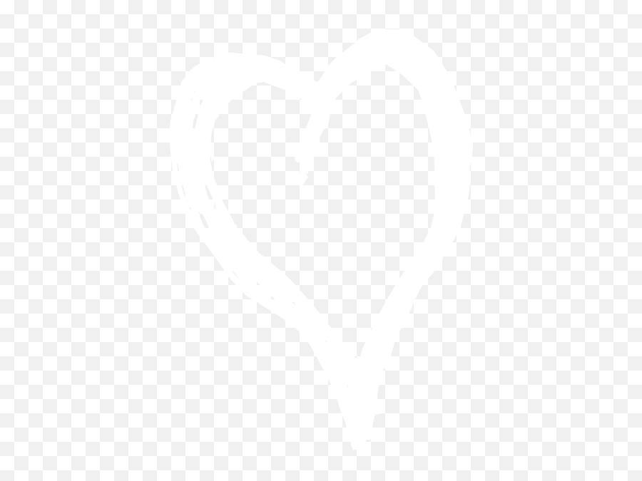 White Hearts Png Transparent Free For - White Outline Of Heart Png,Heart Outline Transparent