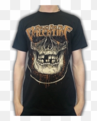 Bullet For My Valentine Skull Circle - Crew Neck png