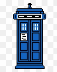 Download The Tardis - Pixel Art Full Size PNG Image PNGkit Dr Who Png