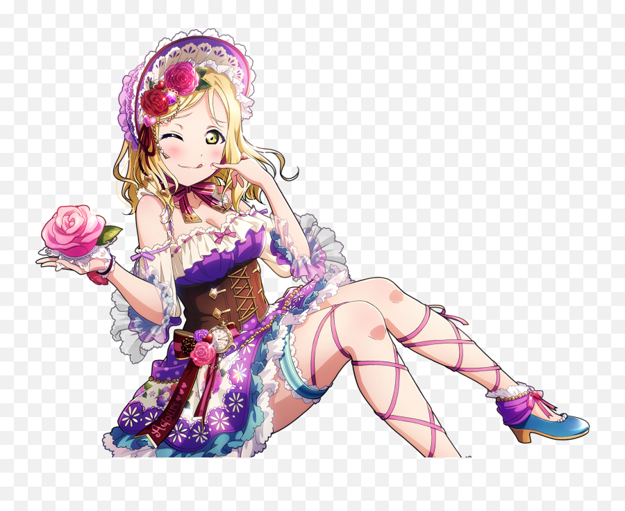 Ur Ohara Mari First Pair Photo Bitter U0026 Sweet Cards - Love Live All Star Png,Mari Ohara Transparent