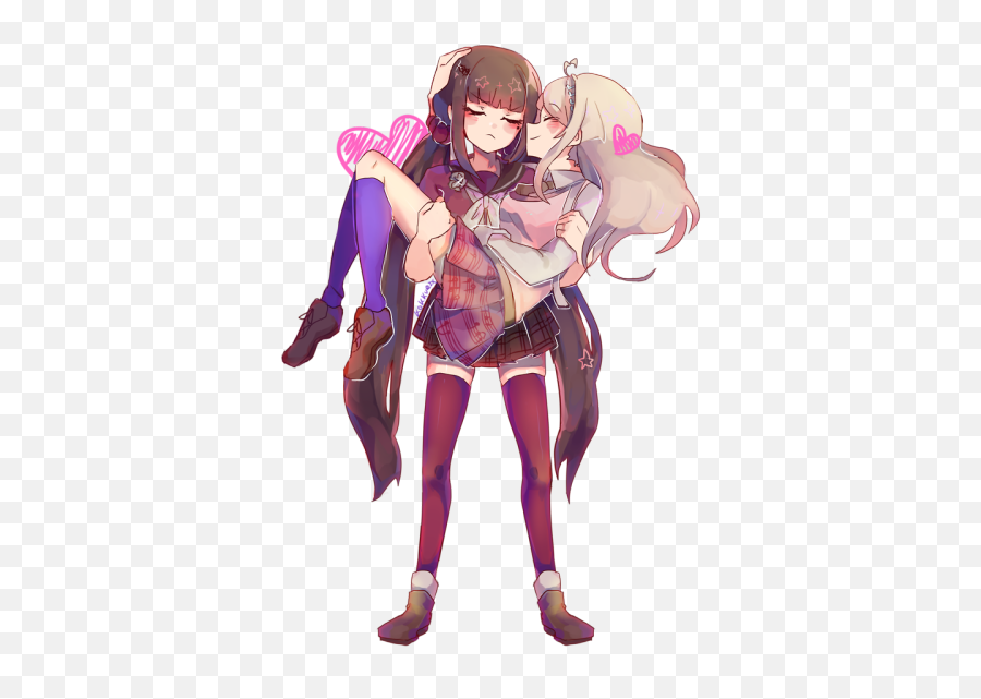 Dangan Ronpa Transparent - Kaede X Maki Fanart Png,Danganronpa Transparent