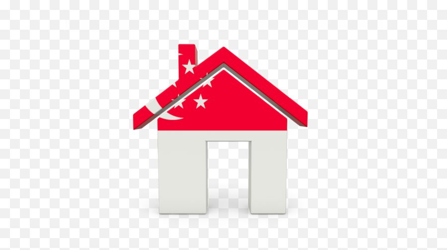 Home Icon - House With Singapore Flag Png,Singapore Icon