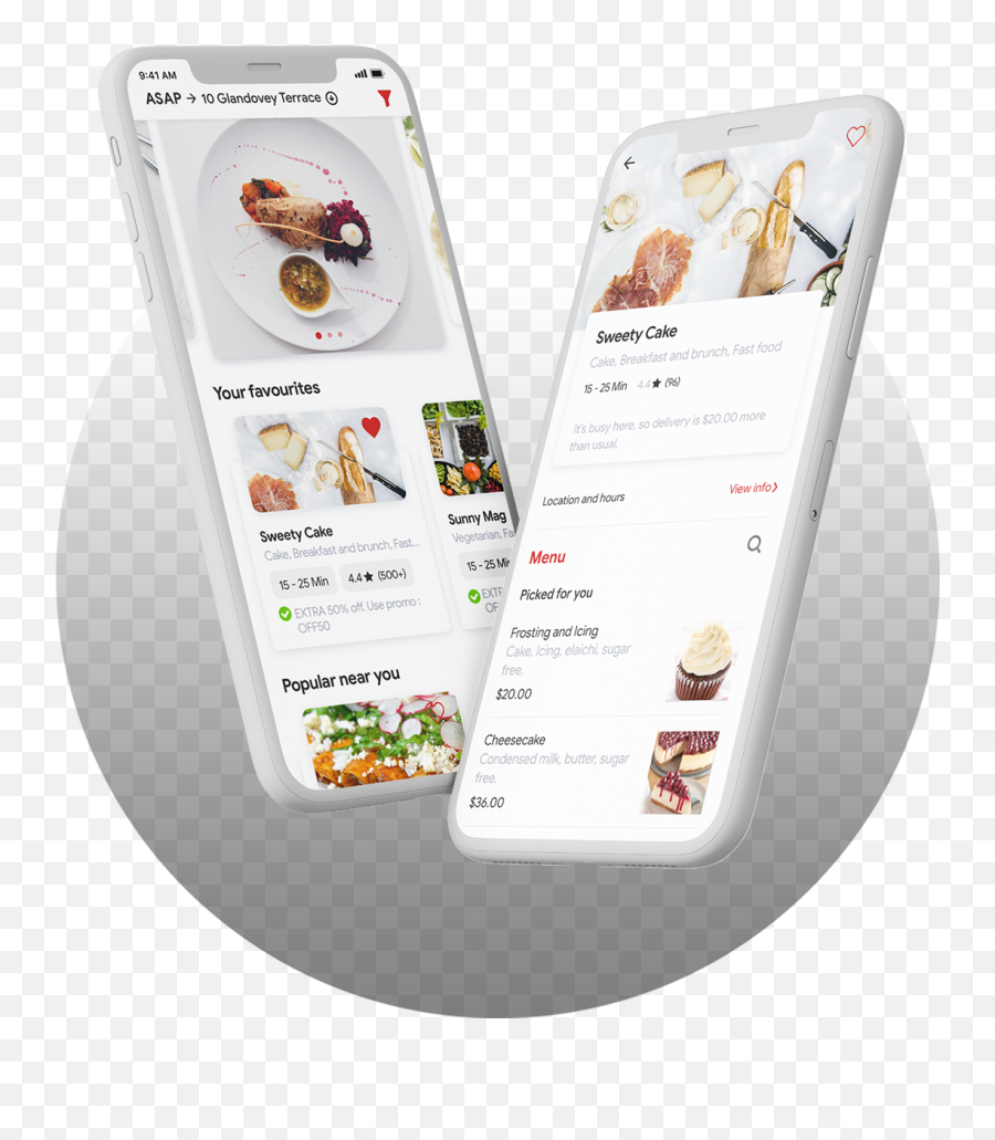 Food Delivery App Development Services - Smart Device Png,Food App Icon Design