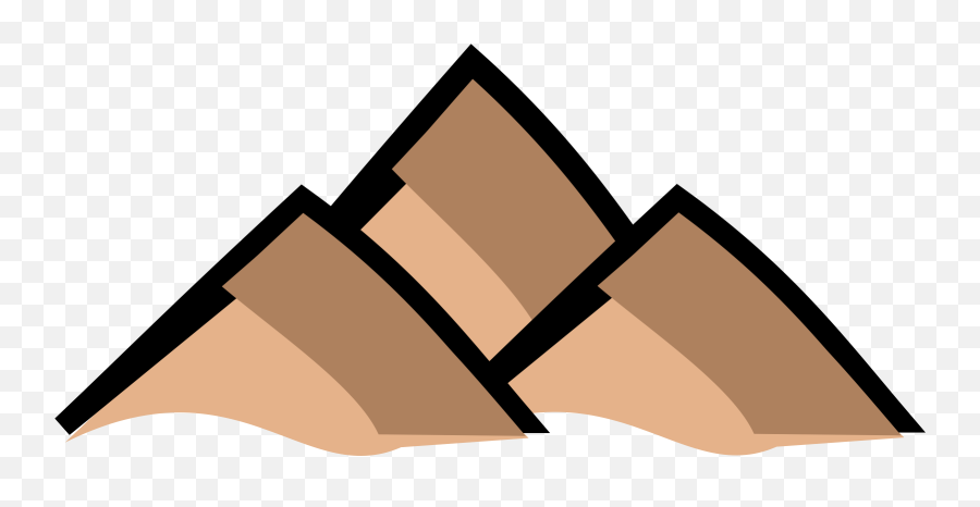 Small Map Mountains Clipart - Brown Mountain Clip Art Png,Mountain Peak Icon