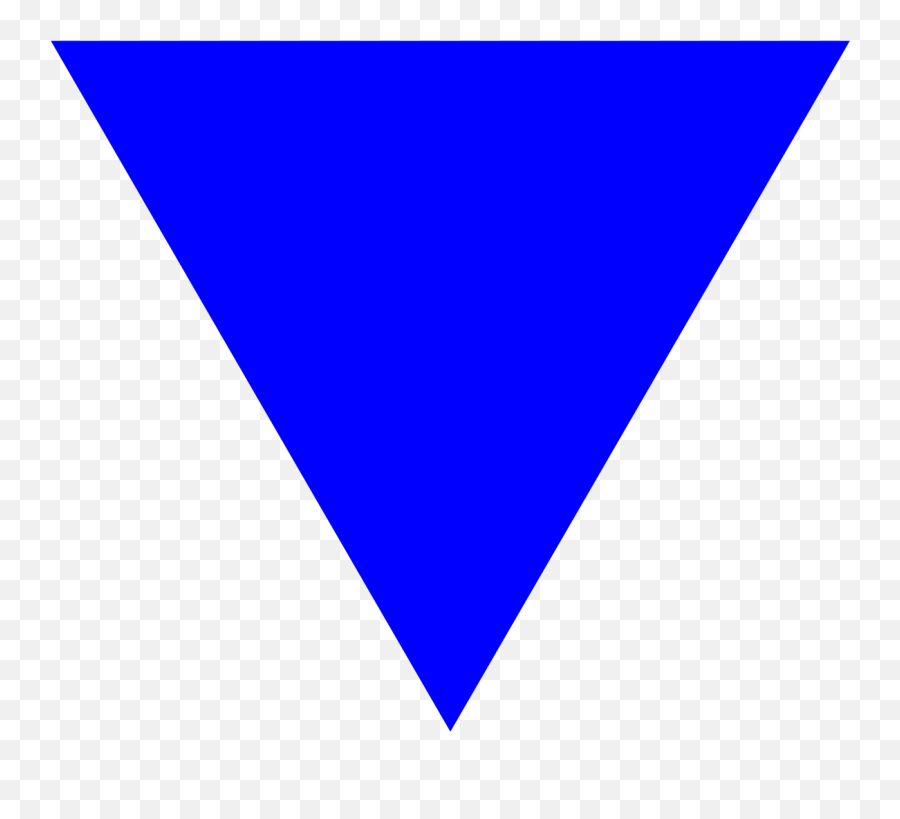 Blue Triangle - Blue Upside Down Triangle Png,Blue Triangle Png