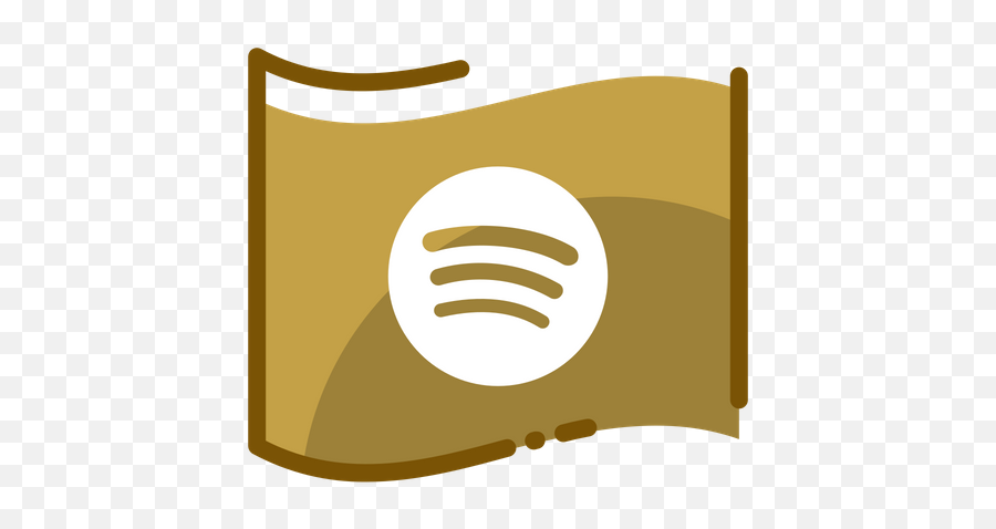 Spotify Logo Icon Of Colored Outline Style - Available In Gold Whatsapp Icon Png,Spotify Icon Png