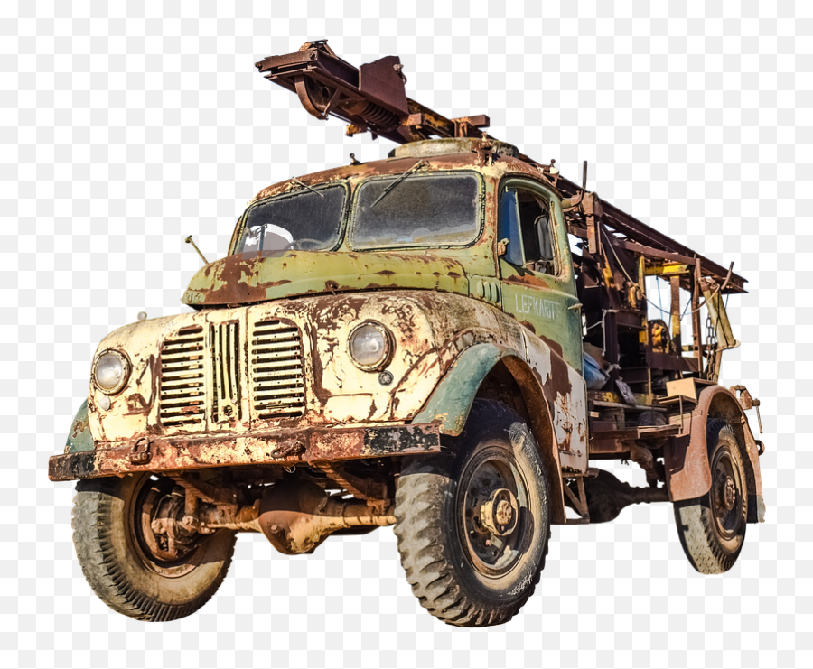 Truck Drilling Rig Old - Free Photo On Pixabay Old Rusty Car Png,Rust Png