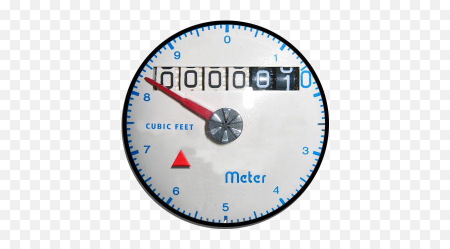 Learn About Your Pid Water Meter - Paradise Irrigation District Analog Water Meter Png,Water Meter Icon