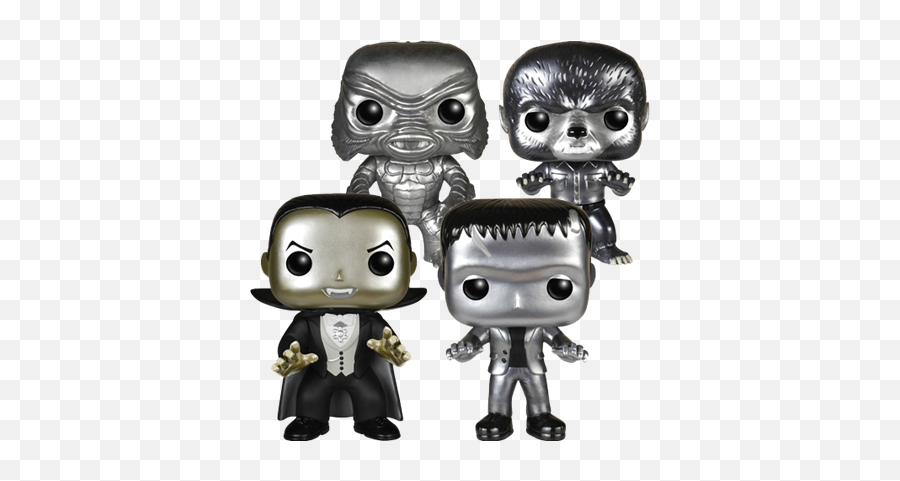 Covetly Funko Pop Movies Universal Monsters 4 - Pack Universal Monsters Metallic Pop Png,Toy Story 4 Icon