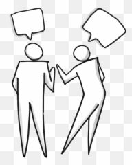 Group Of People Talking Clipart - Transparent png